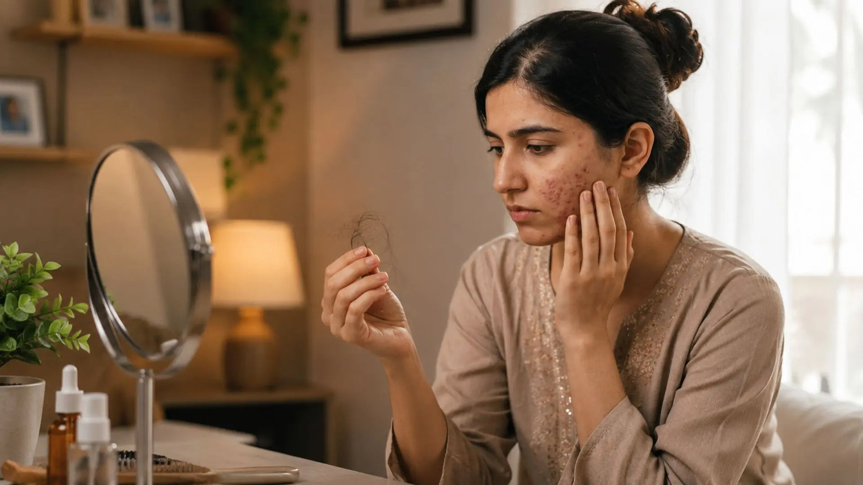 Why Hormonal Acne and Hair Fall Often Happen Together