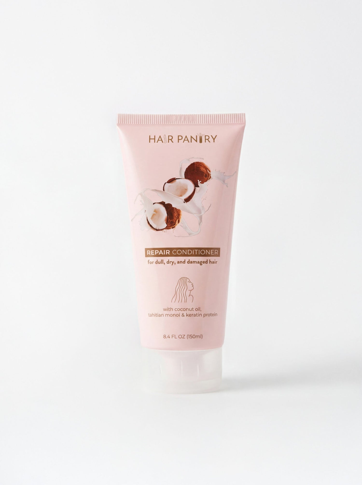 Tube of Hair Pantry repair conditioner on a white background
