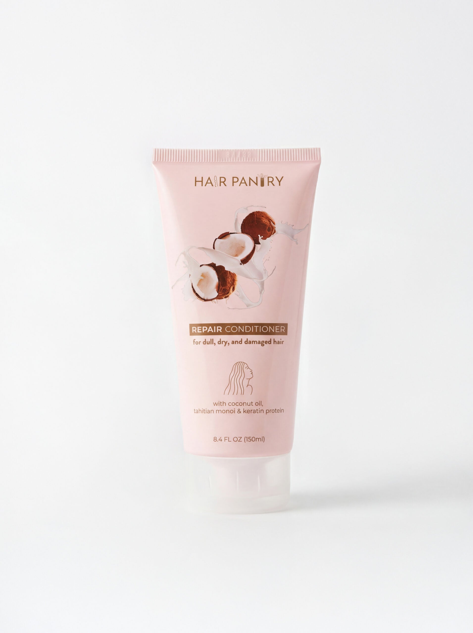 Tube of Hair Pantry repair conditioner on a white background