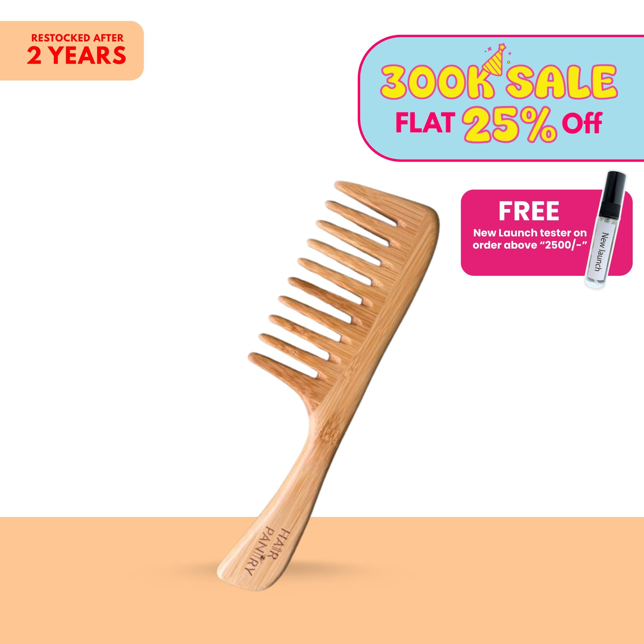 Detangling Wooden Comb