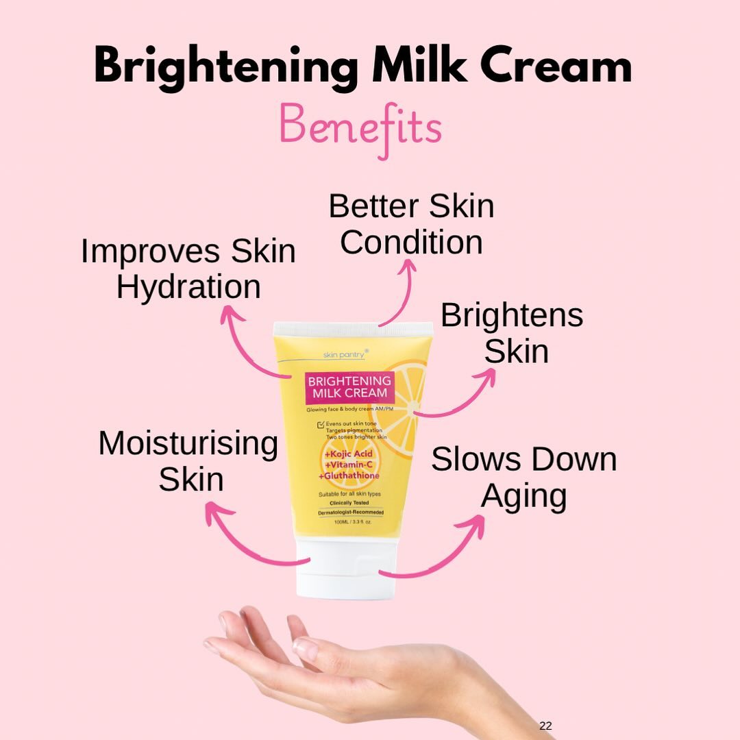 brightening milk cream benefits